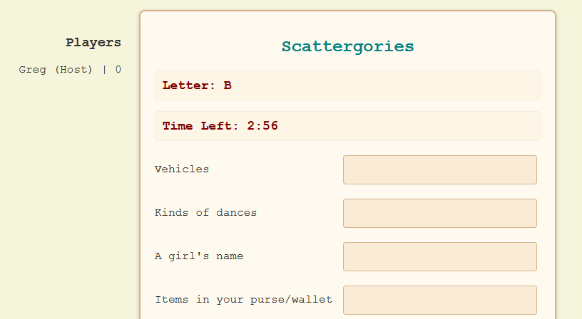 Scattergories